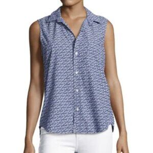 Frank & Eileen | Fiona Floral 100% Cotton Sleeveless Button Down Shirt - Size S